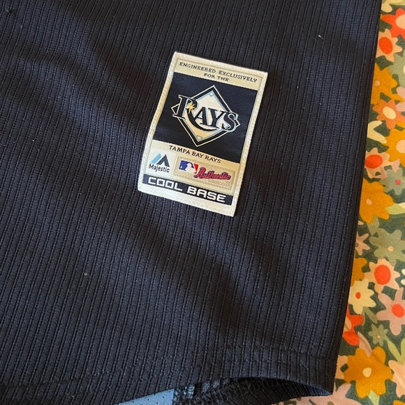 Majestic Authentic Tampa Bay Rays Longoria Baseball Jersey Size 40 - Picture 4 of 9